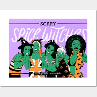 Scary Spice witch Posters and Art